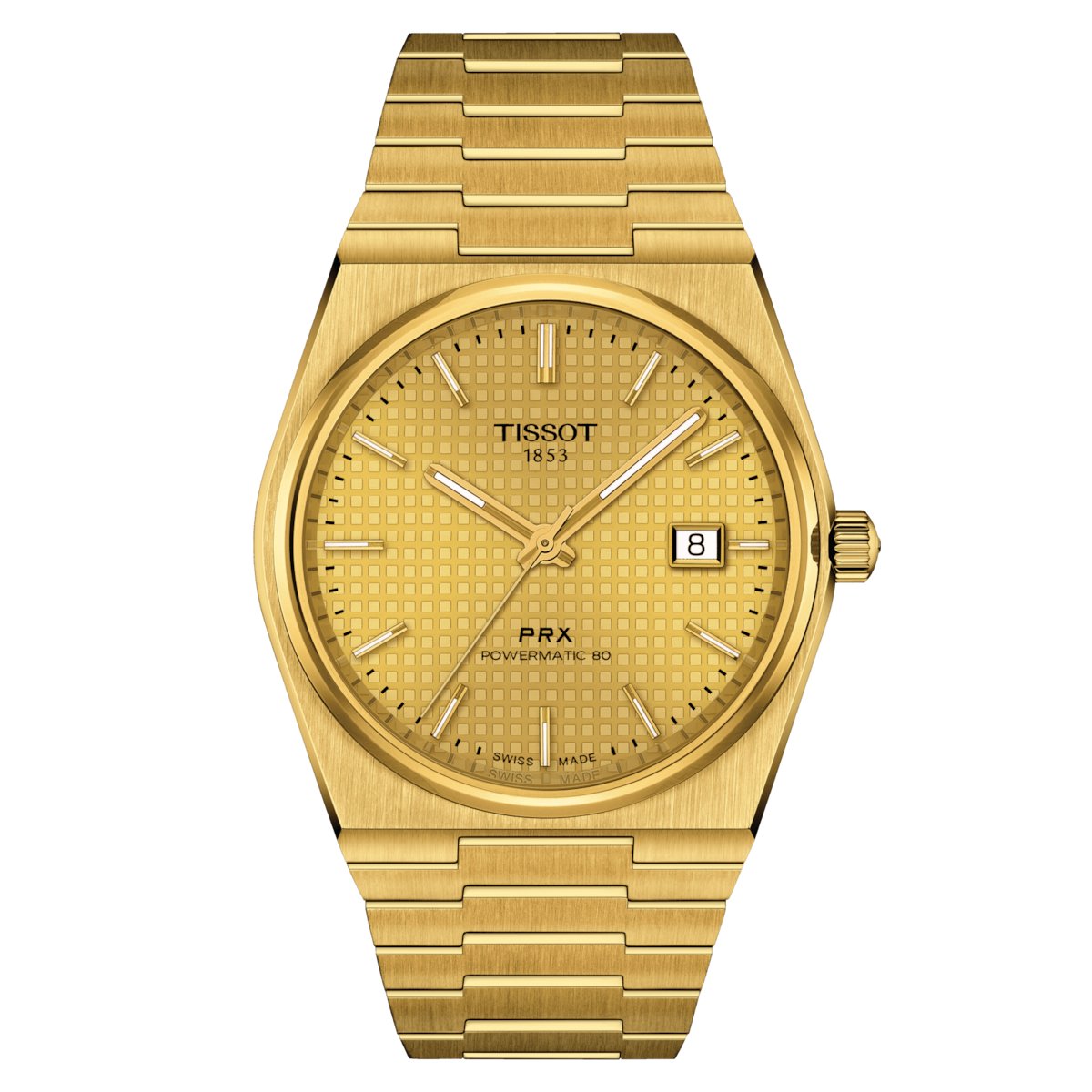 Tissot PRX Men's Automatic Gold Watch - T1374073302100